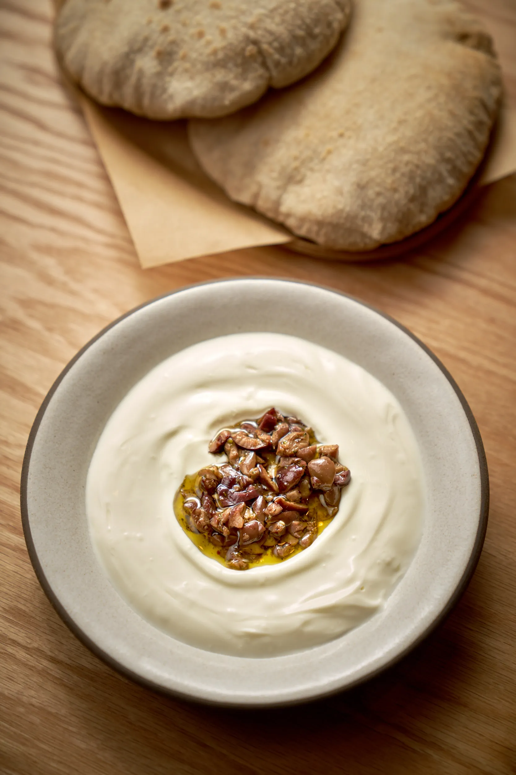 Labneh with warm pita